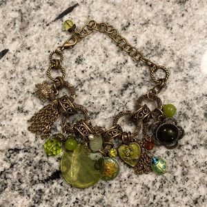 Green and bronze bracelet
